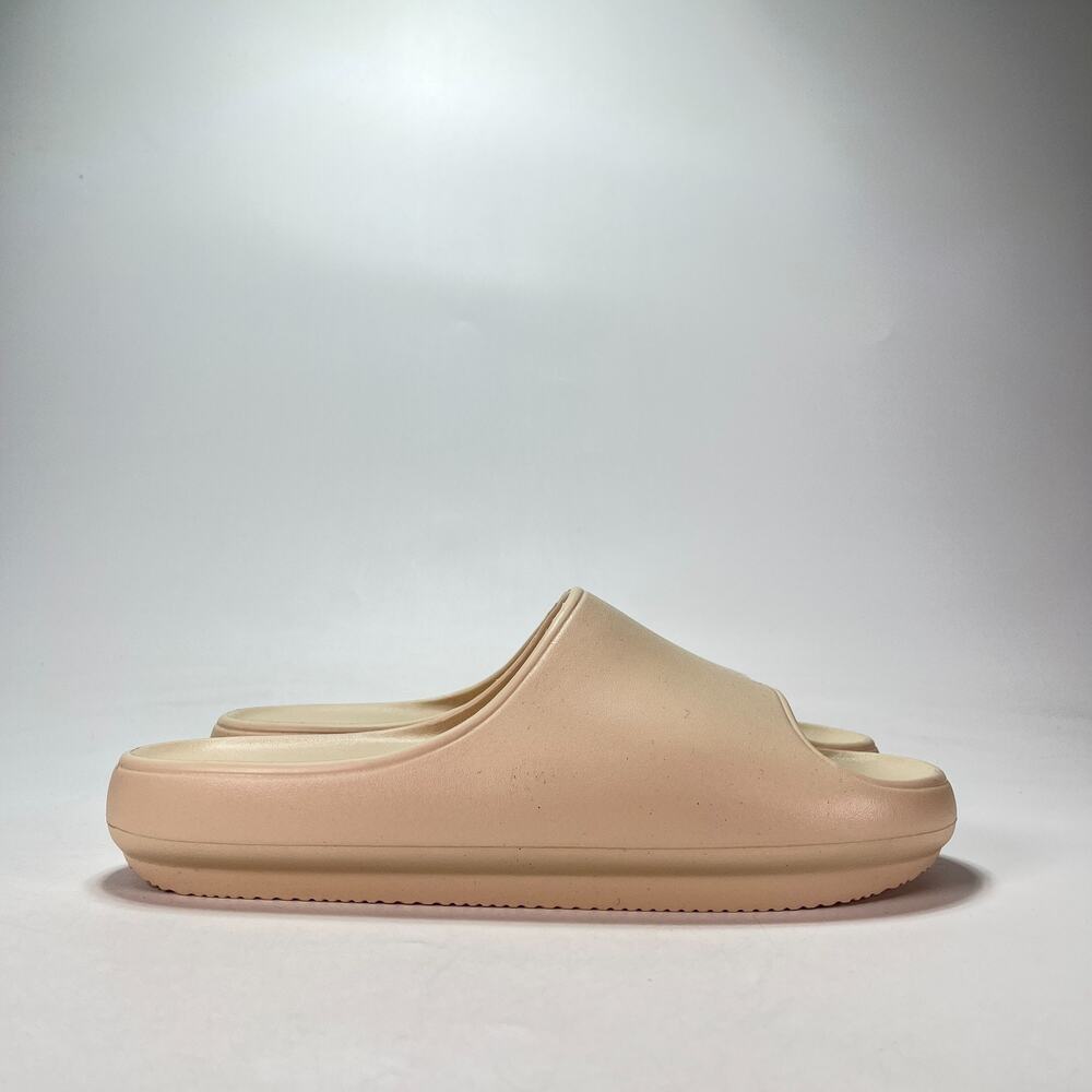32 Degrees Cool Beige Casual Platform Cushion Slip On Slide Sandals Men's Size 8